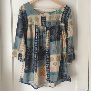 👀 Vintage Handmade Boho Empire A-Line Top